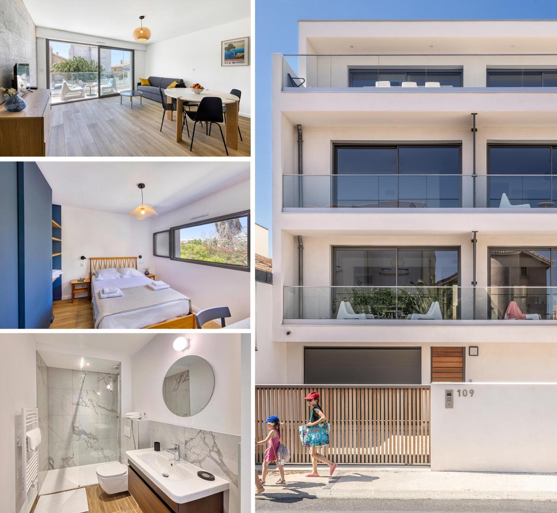 South-Of-France T2 Neuf Haut De Gamme, Climatise, Parking Gratuit, 2Eme Ligne Balcon Карнон-Плаж Екстер'єр фото